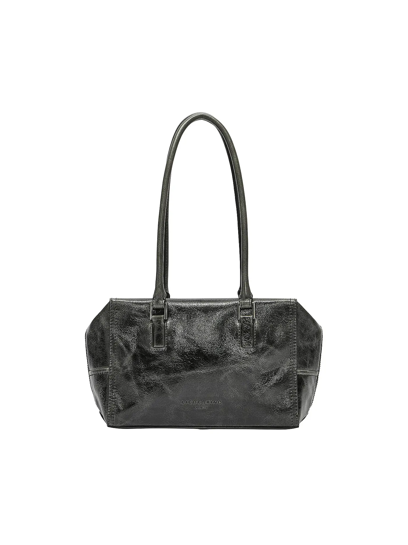 LIEBESKIND BERLIN | Ledertasche - Schultertasche LACK Small | schwarz